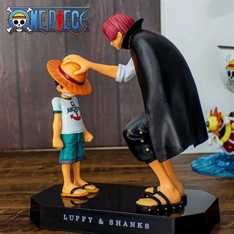 18cm One Piece Anime Figure Four Emperors Shanks Straw Hat Luffy Action