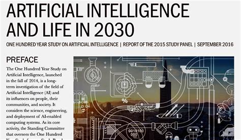 Stanford Artificial Intelligence And Life 2030 Sitesdefaultfiles