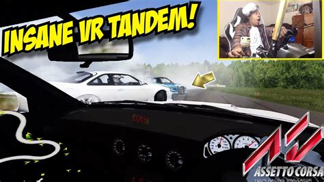 Tandem Drifting In Vr Is Insane Assetto Corsa Drift W The Gang