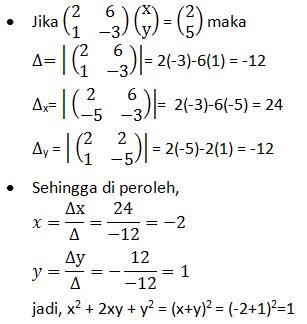 Contoh Soal Matriks Singular Determinan Dan Invers Matriks Matrik P