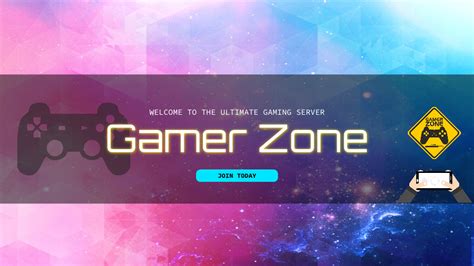 Video Game Discord Server Banner Template