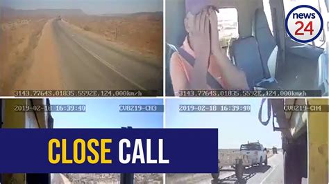 Watch Dashcam Captures Truck Drivers Close Call Youtube