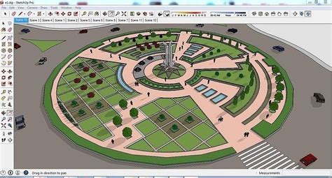 Sketchup Landscape Park E1 Free 3d Model Cgtrader