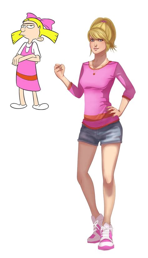 Helga From Hey Arnold 90s Cartoon Characters As Adults Fan Art