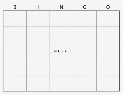 Blank Bingo Card Template Microsoft Word Best Creative Template Ideas