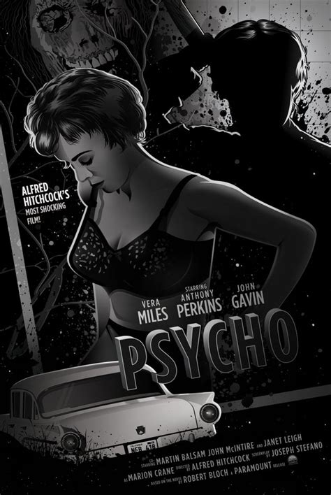 Psycho 1960 1500 × 2242 By Dave Stafford Rmovieposterporn