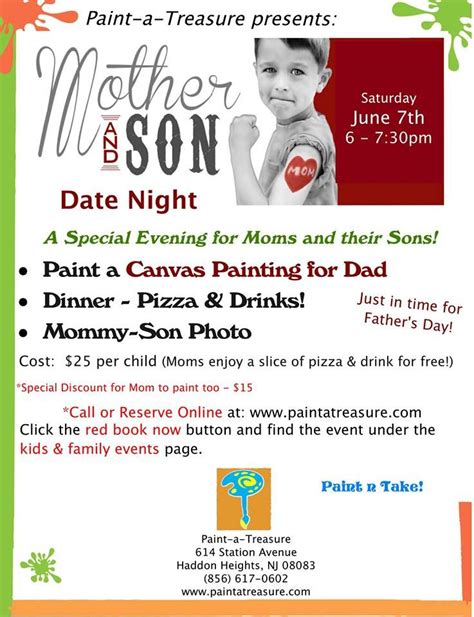 Mother Son Date Night Will Be Held June 7 2014 At 6 Pm Come In And