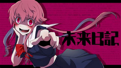 Gasai Yuno Mirai Nikki Wallpaper Zerochan Anime Image Board