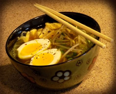 You might feel better after eating a bowl of ramen but, your blood pressure pour 4 glasses of water in large glass bowl. 1 Shirataki Noodles Ramen, with boiled runny egg, tofu ...