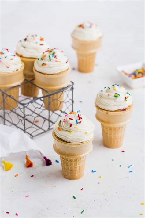 Funfetti Ice Cream Cone Cupcakes A Classic Twist