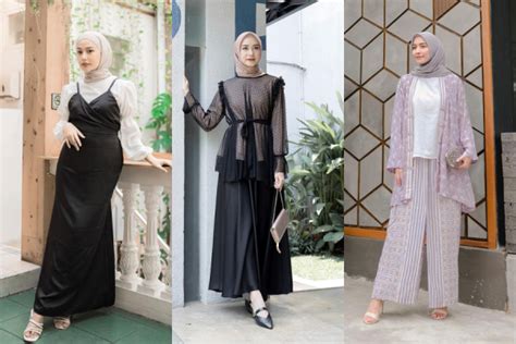 9 Outfit Kondangan Hijab Simple Manis Dengan Paduan Minimal