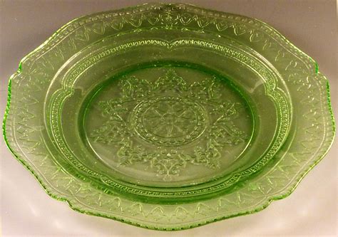 Curvy Rims And Curly Designs Patrician Spoke Depression Glass