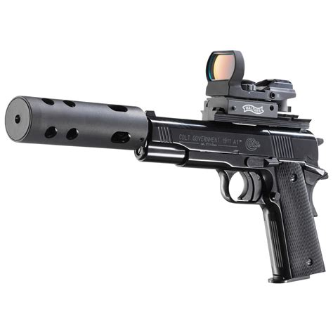 Walther® Colt® 1911 177 Caliber Pellet Gun 147555 Air And Bb Pistols At Sportsman S Guide