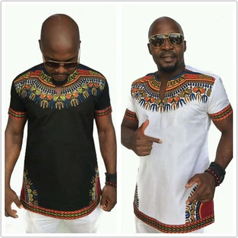 Cheap Fashion Design Classic Print Male Africa T Shirts Dashiki Tops