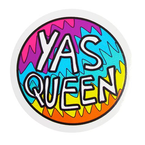 Yas Queen Vinyl Sticker Uk