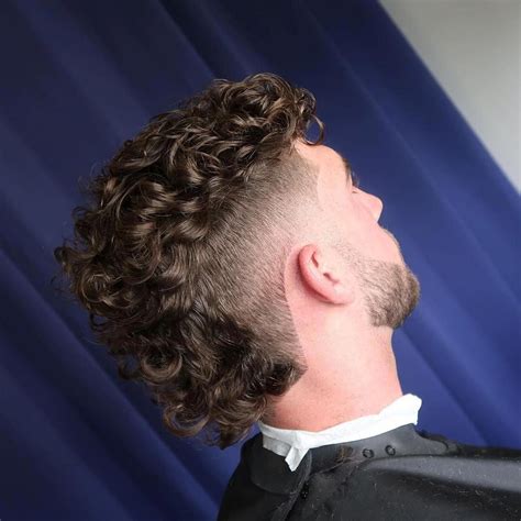 Cutsbywatts Curly Hairstyle For Men Mohawk Fade Haircutsforcurlyhair Curly Hair Styles