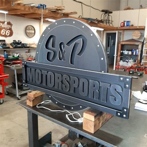 Metal Sign Wled Lights Custom Metal Signs Metal Working Projects