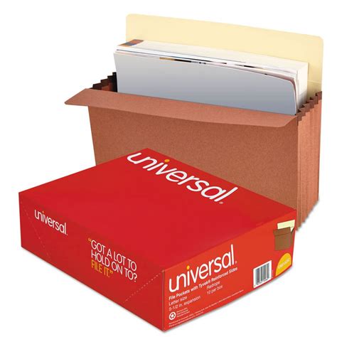 Universal Redrope Expanding File Pockets 525 Expansion Letter Size
