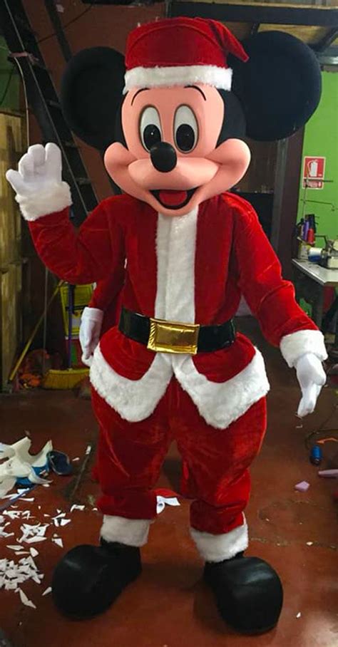 Christmas Mickey Mouse Mascot Costume Adult Christmas