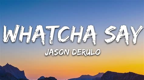 How, could i live with myself. Jason Derulo - Whatcha Say (Lyrics) Chords - Chordify