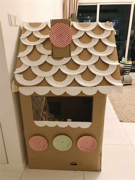 Diy Cardboard Gingerbread House Template Printable Templates