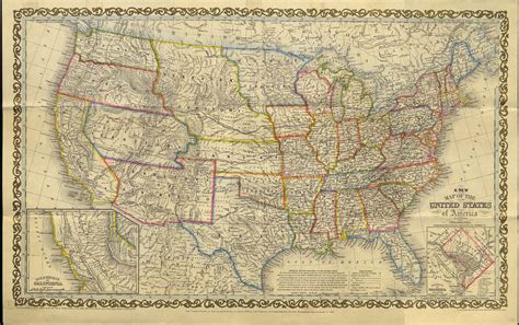 Youngs 1856 Map Of United States Rand Mcnally 100th Anniversary