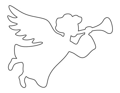 Christmas Angel Pattern Use The Printable Outline For Crafts Creating