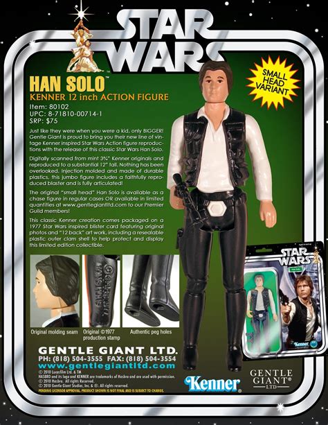 The Blot Says Han Solo 12” Jumbo Vintage Kenner Star Wars Action Figure By Gentle Giant