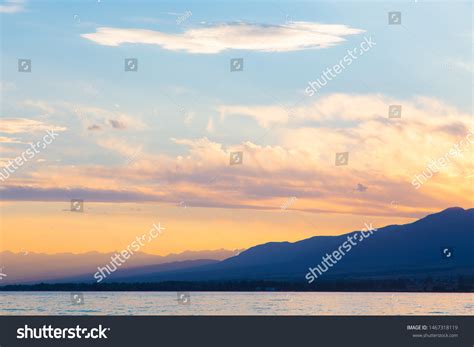 Soft Sunset Sky Pink Gold Clouds Stock Photo 1467318119 Shutterstock