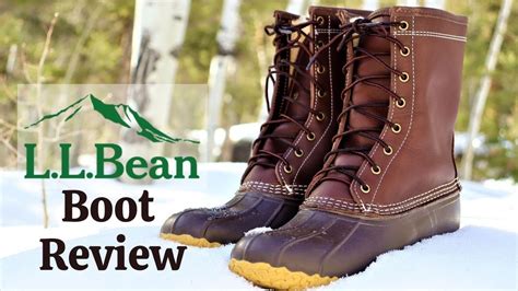 L L Bean Duck Boot Review In Colorado 10 In Shearing Lined Bean Boots Youtube