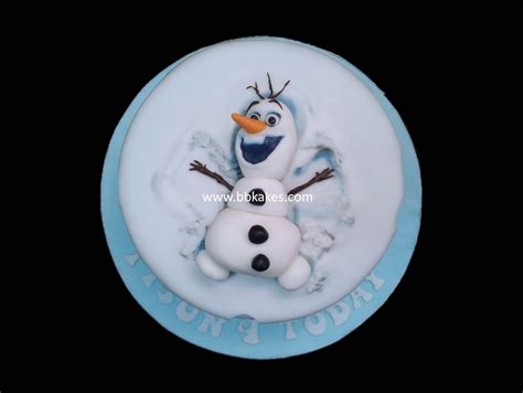 Frozen Olaf Snow Angel Cake Bbkakes Birthdaycakes Birthdaycake