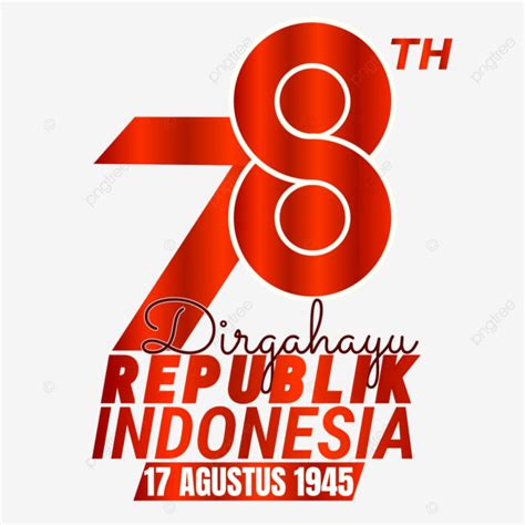 Logotipo De Hut Ri A Rep Blica Feliz Indonesia Vector Png Indonesia