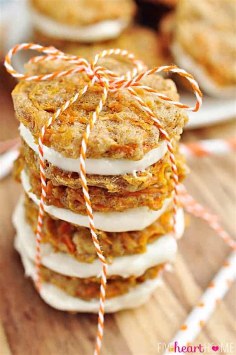 Carrot Cake Sandwich Cookies Fivehearthome