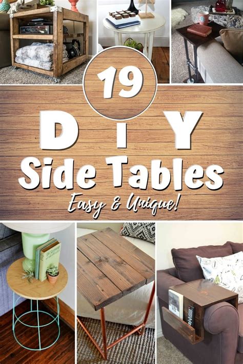 We will give you 115 crafty ideas how to arrange floral arrangements, coordinate runners and tablecloth with the rest, provide romantic lighting and create a pleasant atmosphere! 19 Easy & Unique DIY Side Table Ideas You Can Build on a Budget