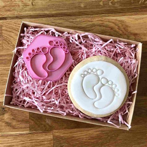 Babies Feet Cookie Stamp Baby Shower Cookie Embosser Fondant Etsy