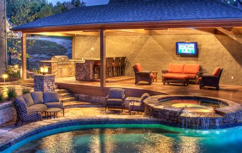 Pool House Designed By Backyard By Design Kansas City C Backyard By