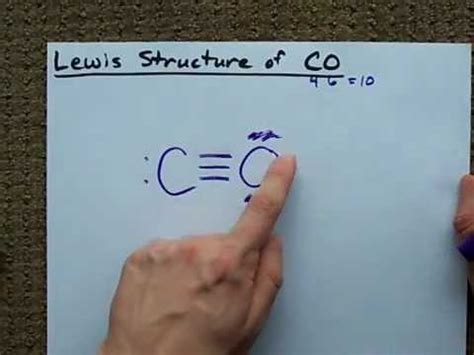 Lewis Structure Of CO Carbon Monoxide YouTube