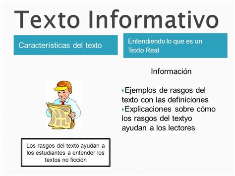 Características Del Texto Informativo Cursos Online Web