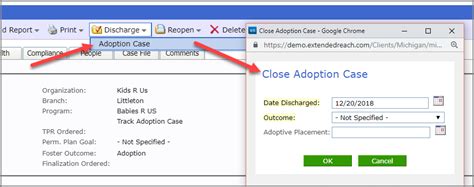 Discharge Adoption Cases Extendedreach