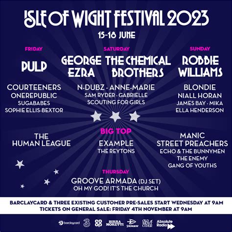 Isle Of Wight Festival Dates Acts And Getting There Wightlink Ferries