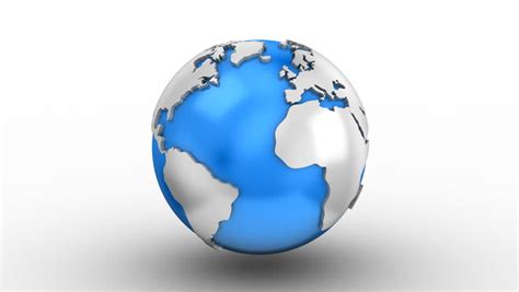 Animated World Globe With Rotation Stock Footage Video 1297711