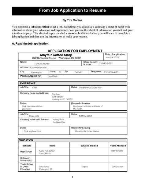 Employment Format Of Resume For Job Application How To Make A Resume
