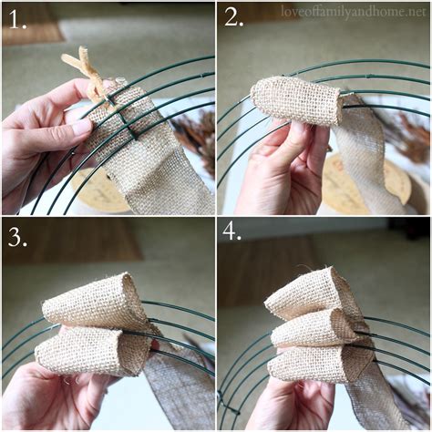 Quick And Easy Burlap Fall Wreath Tutorial Love Of