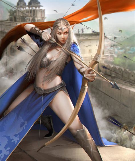 Archer By TheRafa Fantasy Art Warrior Fantasy Art Women Beautiful Fantasy Art