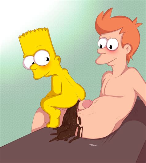 Post Bart Simpson Crossover Futurama Launny Philip J Fry The