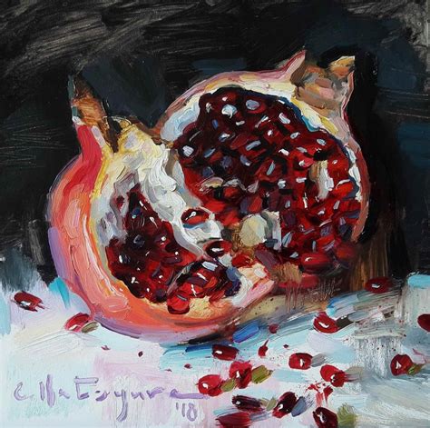 Pomegranate Drawing Pomegranate Art Ethereal Aesthetic Persimmons