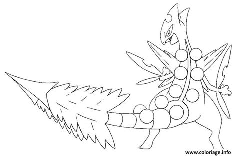 Coloriage Pokemon Mega Rayquaza 3 Dessin Pokemon à Imprimer