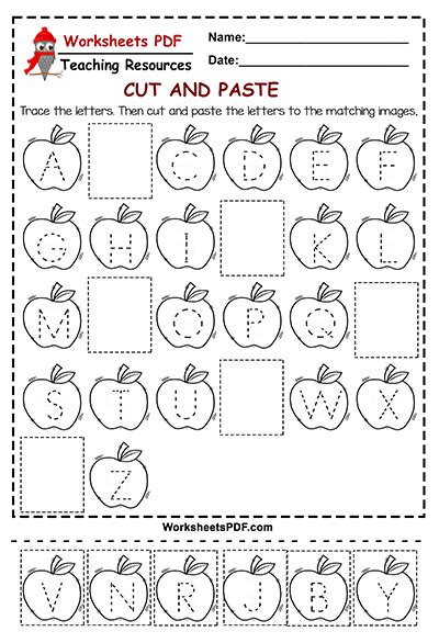 Free Printable Cut And Paste Worksheets Free Printable Templates
