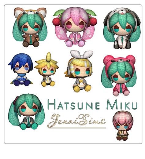 Hatsune Miku Decorative 9 Items Sims 4 Anime The Sims 4 Packs