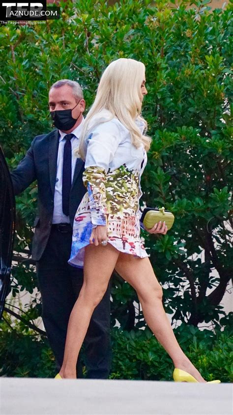 Erika Jayne Sexy Seen Showing Off Her Toned Legs At The Rhobh Filming